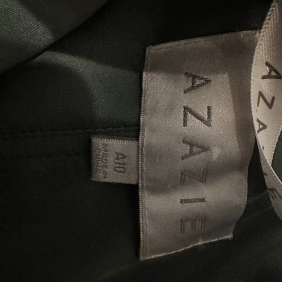 Azazie Chiffon Bridesmaid / Formal Dress – Eucalyptus Green – Size A10 (Hemmed) - Picture 4 of 6